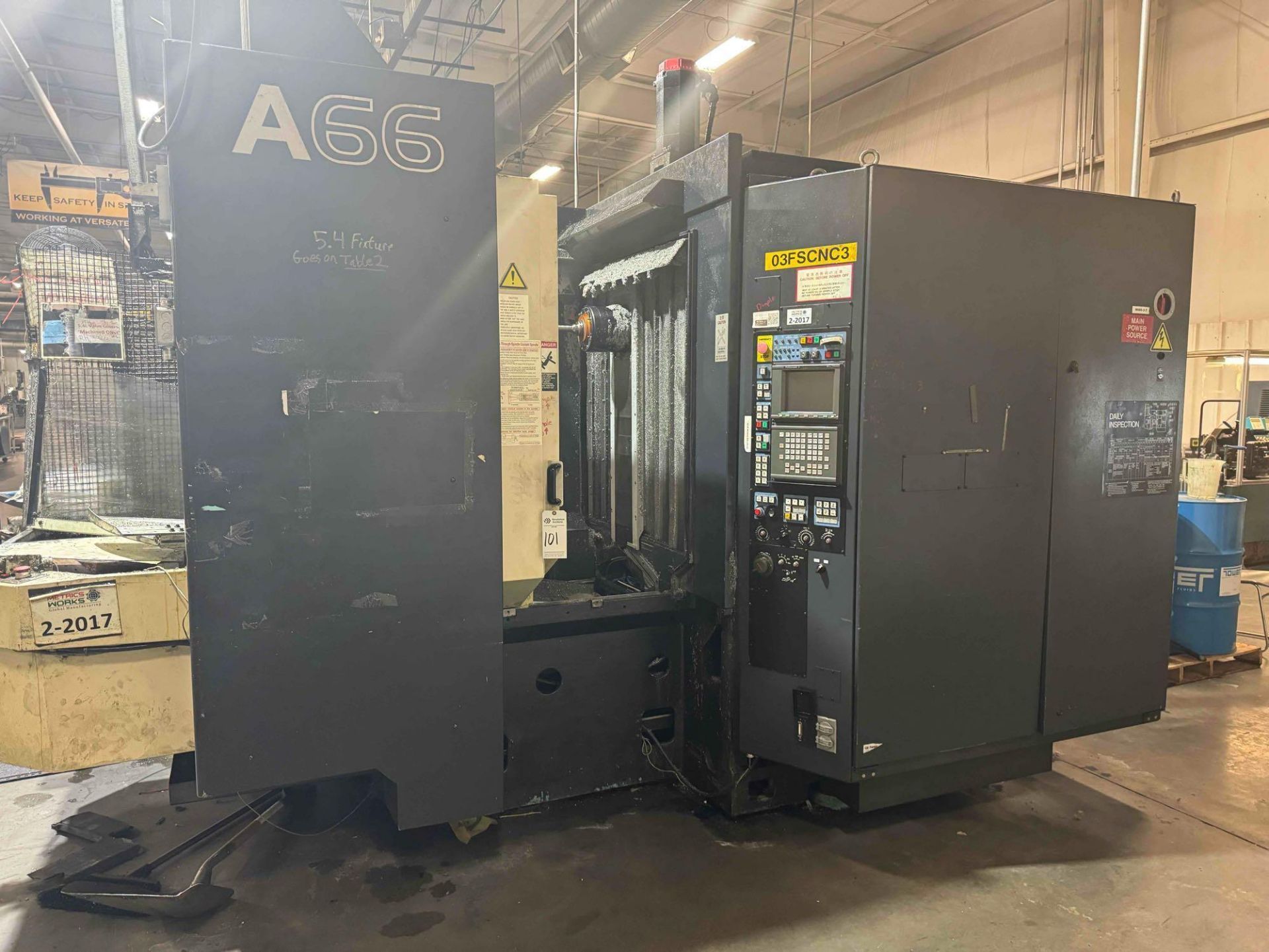 2001 MAKINO A66 HIGH SPEED CNC HORIZONTAL MACHINING CENTER (PARTS MACHINE)
