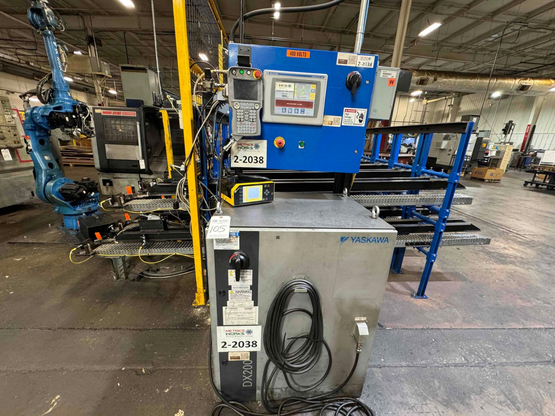 YASKAWA MOTOMAN, MH-50 II, ROBOTIC PARTS LOADING SYSTEM WITH DX200 CONTROL - Image 11