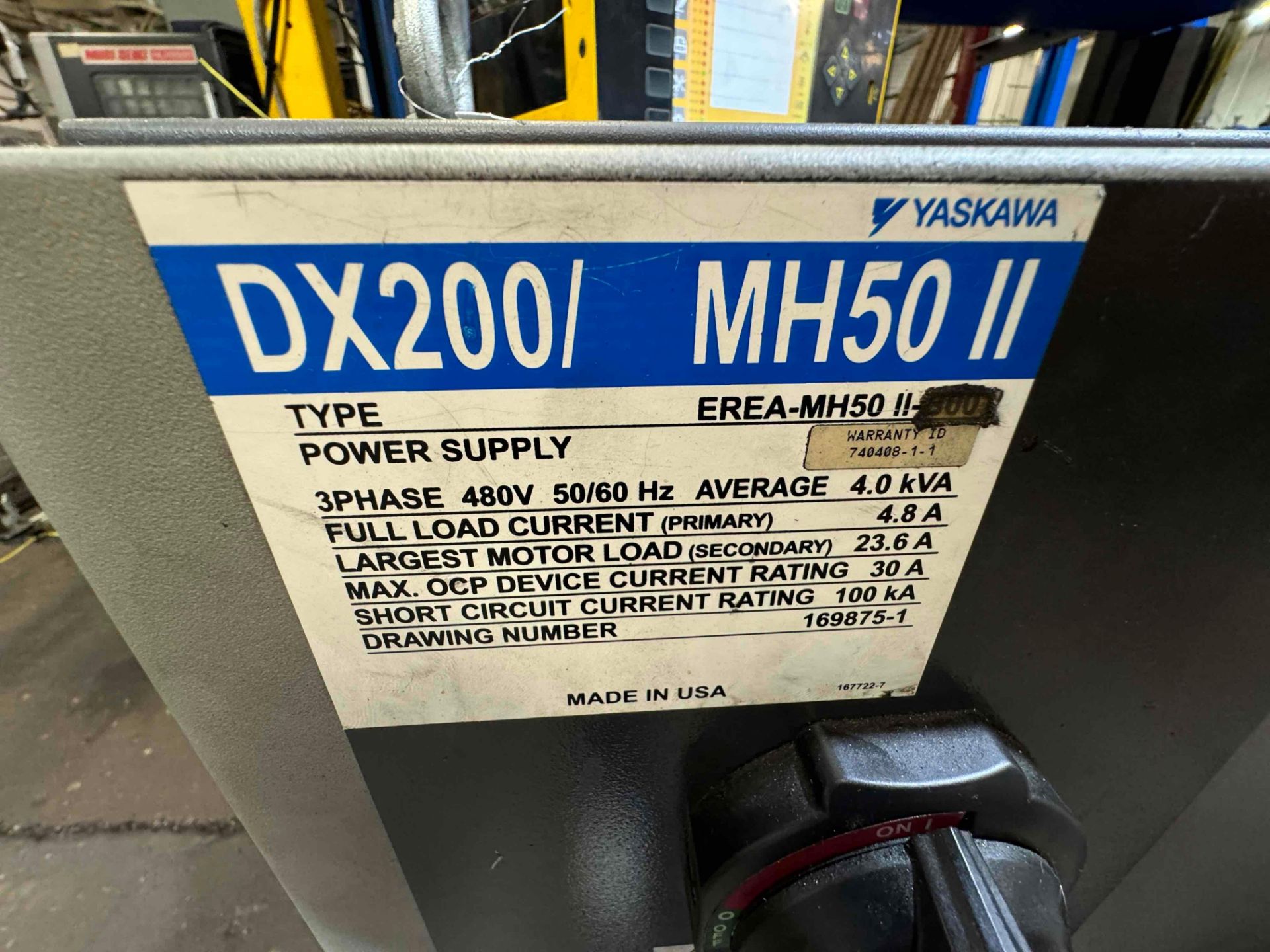 YASKAWA MOTOMAN, MH-50 II, ROBOTIC PARTS LOADING SYSTEM WITH DX200 CONTROL - Image 16