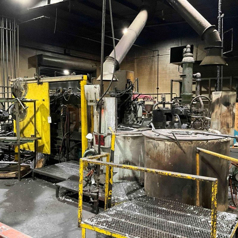 1980 600 TON LESTER COLD CHAMBER DIE CAST MACHINE