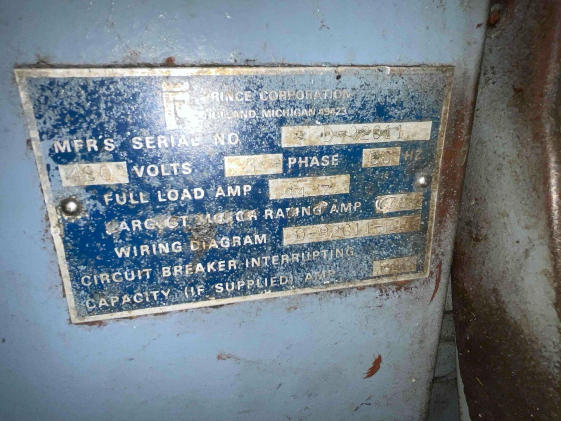 1992 PRINCE D920011 550 TON COLD CHAMBER DIE CAST MACHINE - Image 8