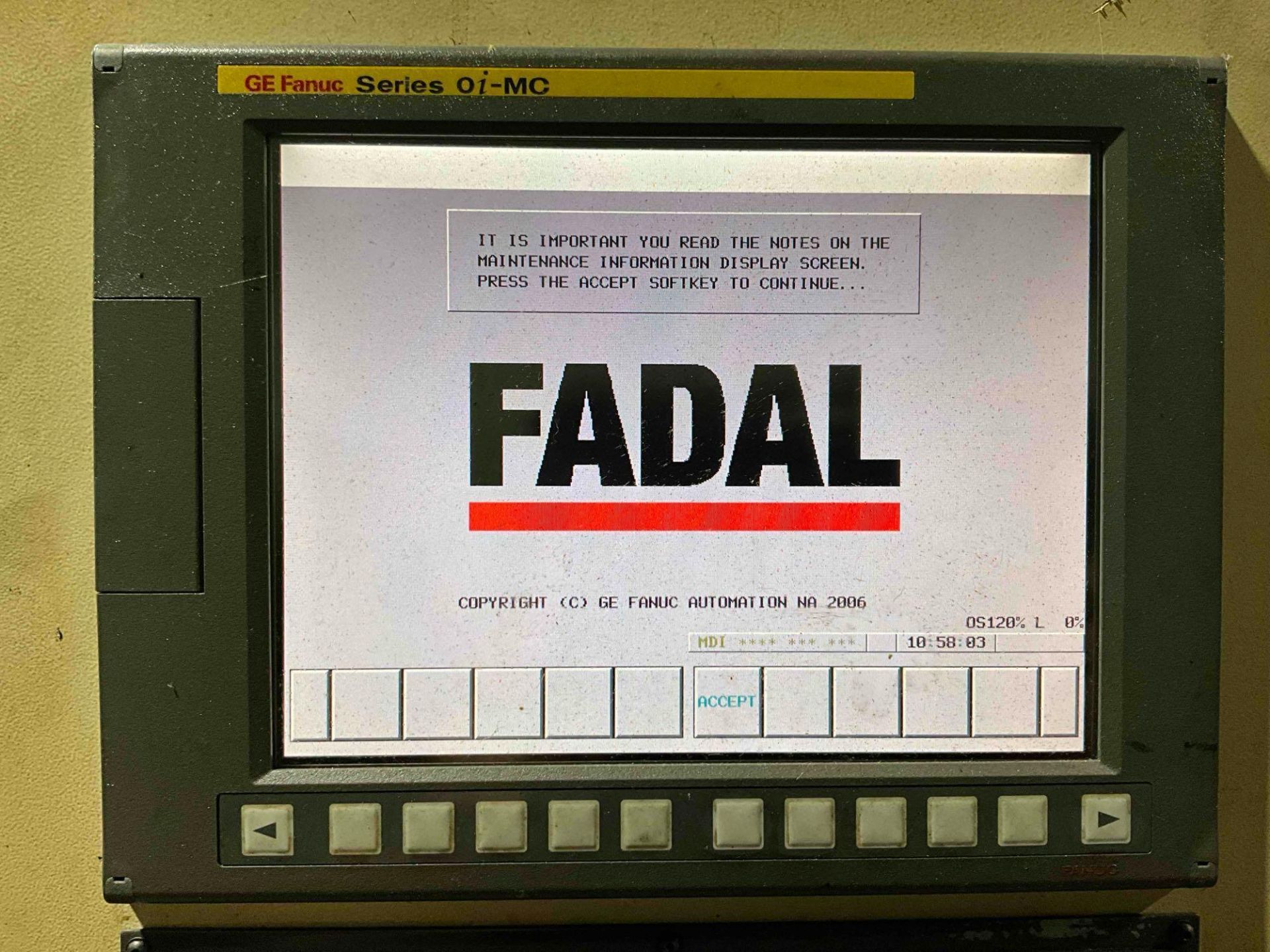2007 FADAL MODEL VMC2216FX - Image 5