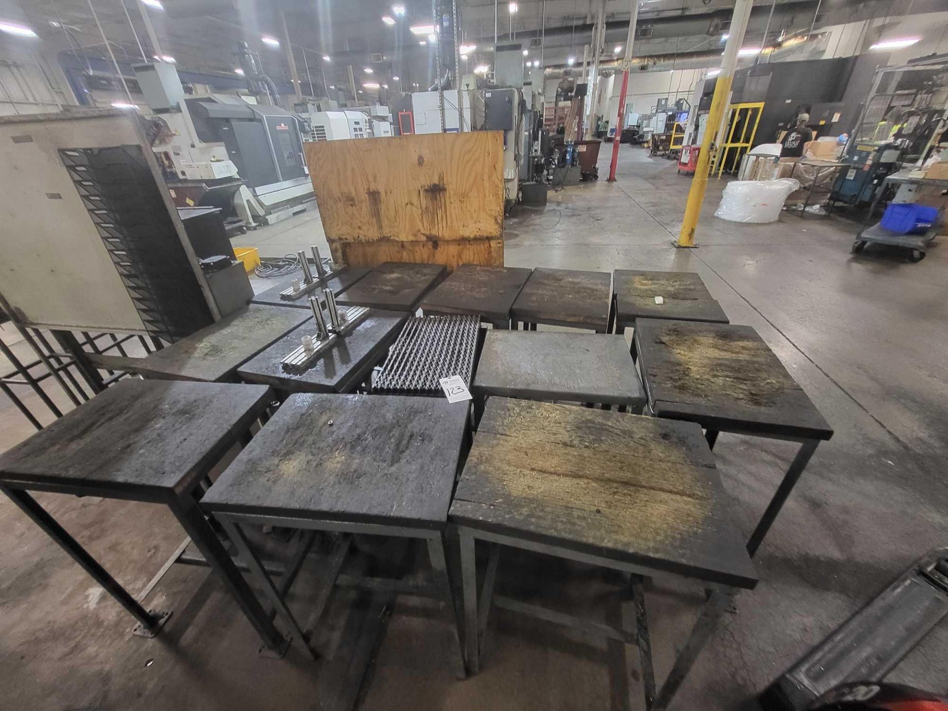 ASSORTED METAL SHOP TABLES - Image 3