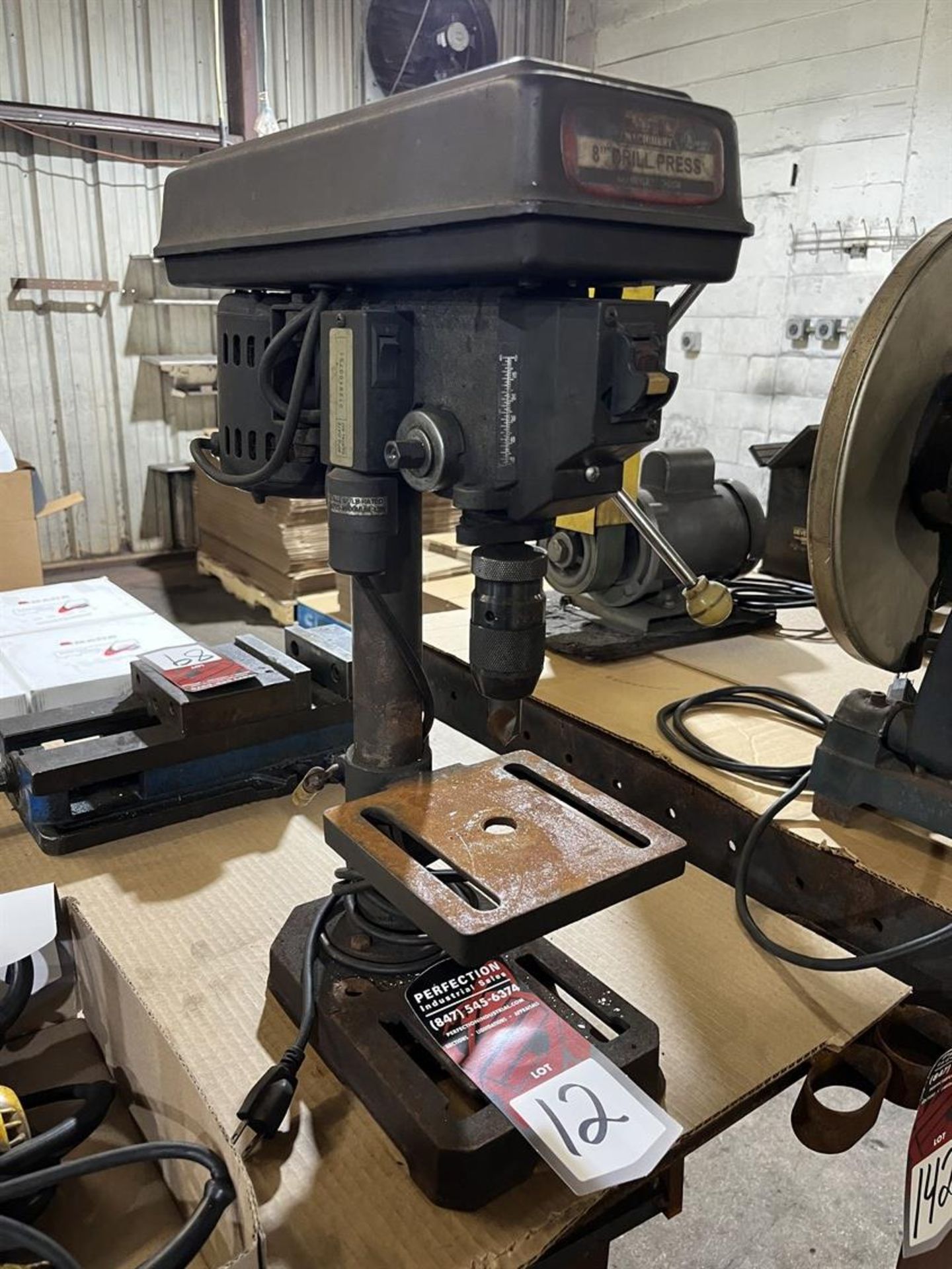 CENTRAL MACHINERY Keyless Drill Press, s/n 0128100701, 6.5" x 6.5" Table - Image 2