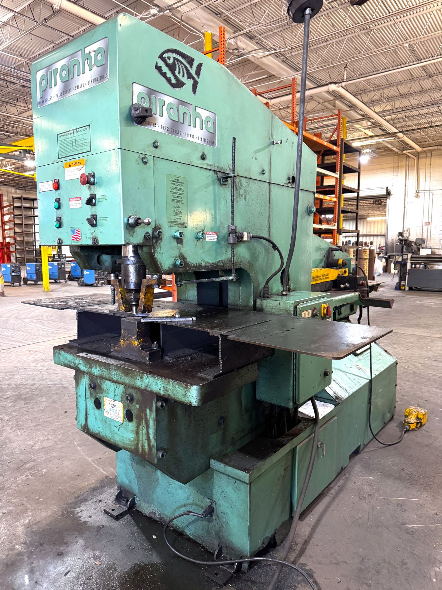 PIRANHA PII110 110 Ton Hydraulic Ironworker, s/n PII110-194, Dual Operation, 20.5” Throat, 7” Stroke