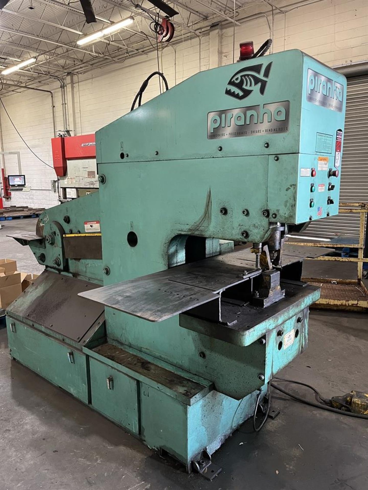 PIRANHA PII110 110 Ton Hydraulic Ironworker, s/n PII110-194, Dual Operation, 20.5” Throat, 7” Stroke - Image 3