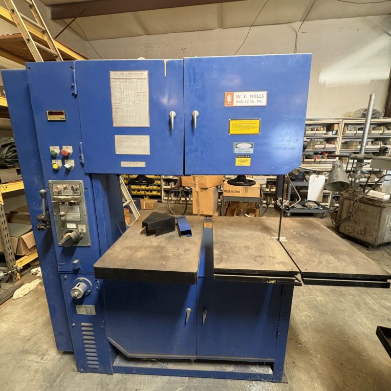 W.F. Wells And Son, Inc Vertical Bandsaw Mdl.V4012 Blade Size 1/8 1” Length 190”-195”