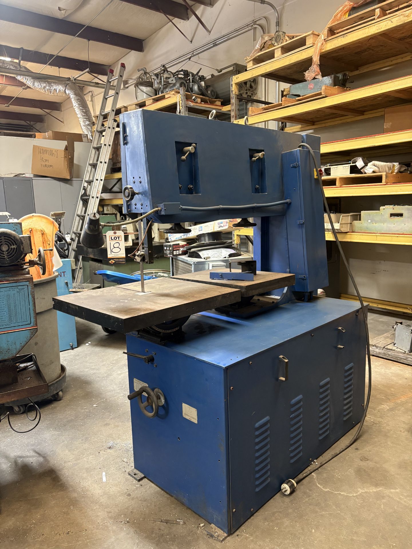 W.F. Wells And Son, Inc Vertical Bandsaw Mdl.V4012 Blade Size 1/8 1” Length 190”-195” - Image 3